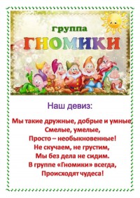 Группа "ГНОМИКИ"