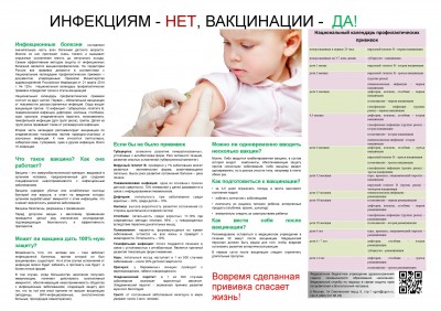 ИНФЕКЦИЯМ - НЕТ, ВАКЦИНАЦИИ - ДА!