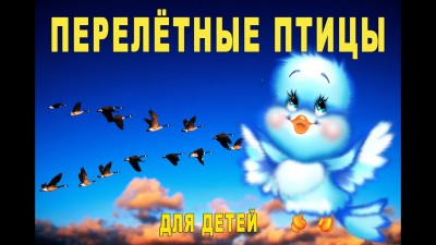 Электронный образовательный маршрут для детей младшего возраста "Перелетные птицы"